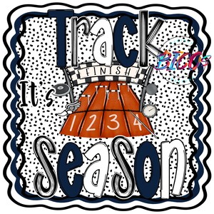 Track Season PNG, Navy, High Resolution Mockup Visual Purpose only-Commercial Use