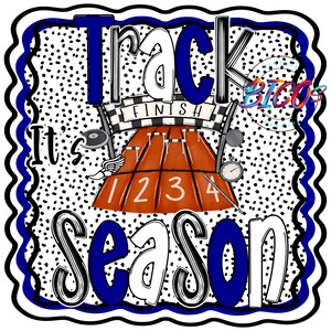 Track Season PNG, Blue, High Resolution Mockup Visual Purpose only-Commercial Use