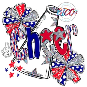 Conception de mégaphone Cheer, coup de pinceau alpha, PNG, rouge-bleu, maquette haute résolution à usage visuel uniquement-usage commercial