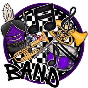 Band PNG, Purple, High Resolution Mockup Visual Purpose Only-commercial ...