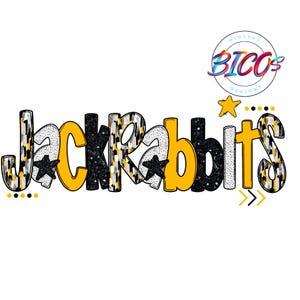Jackrabbits Brushstroke Alpha, Yellow, High Res PNG, Design Only **Mockup Visual Purpose only**-Commercial Use allowed