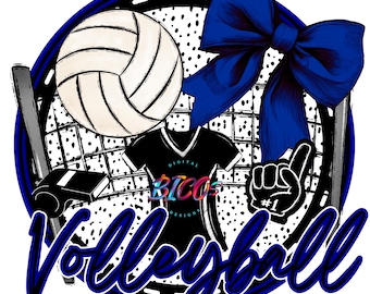 Volleyball PNG, Blue, High Resolution Mockup Visual Purpose only-Commercial Use