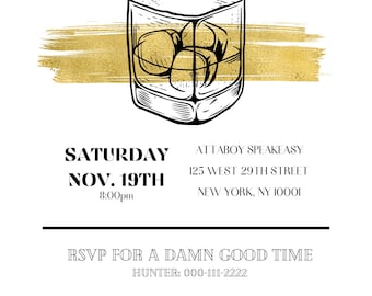 Bachelor Printable Invitation, Bachelor Party, Digital Invitation - Etsy