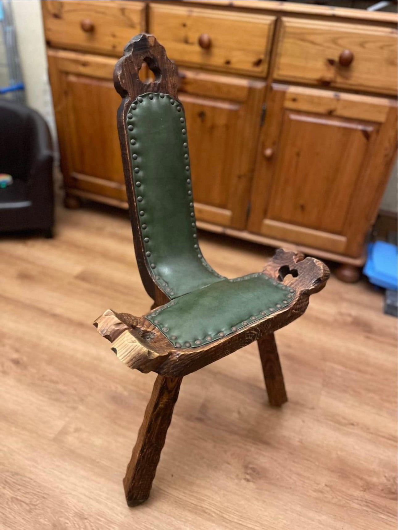 Spanish Brutalist Tripod Chair (wood) 1950s - Etsy
