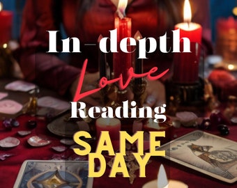 SAME DAY In Depth Love Tarot Reading for Relationships, Crushes and Exes - 12-24 HR Turnaround