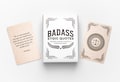 Badass Stoic Quotes Daily Affirmations Cards - 50 Days of Ancient Philosophy, Wisdom, Motivational Inspiration - Unique Gift Idea For Men