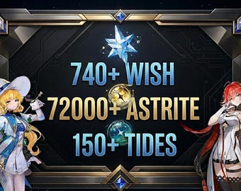 ALLA SERVER - Wuthering Waves 72.000+ Astrite Reroll-konto