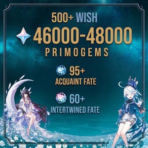 ALLA SERVER - Genshin Impact 46000-48000+ primos Reroll-konto
