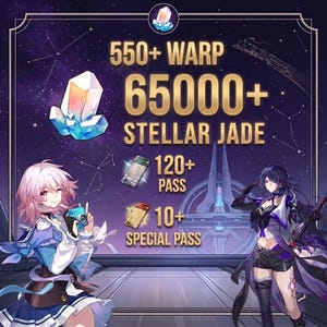ALLA SERVER - Honkai: Star Rail 65000+ Jade Reroll-konto