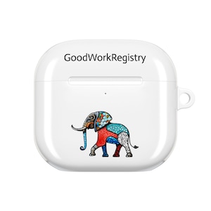 Colorful Patchwork Elephant AirPod Case | Boho Elephant Design