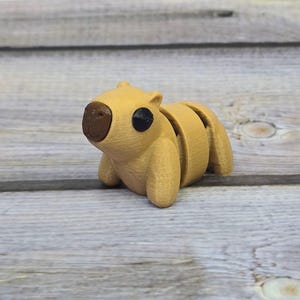 Adorable Articulated Baby Capybara – 3D Printed Mini Figure
