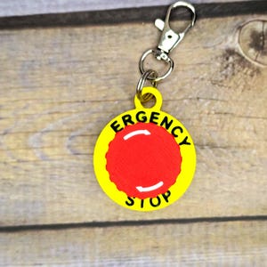 Emergency Stop Fidget Clicker - Industrial Style Desk Toy for Stress Relief and Focus