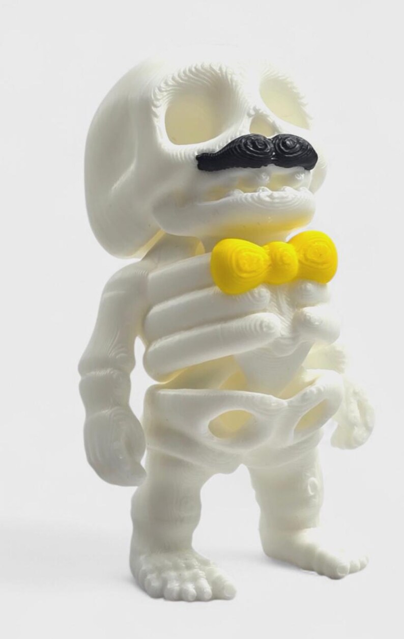 Articulated Skeleton Figure, 3D Printed Flexi Desk Toy, Halloween ...