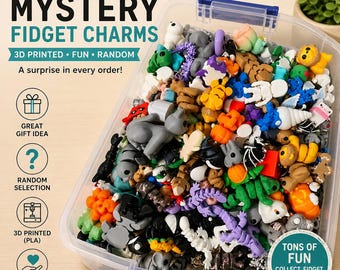 3D Printed Miniature Grab Bag, PLA Novelty Toys, Desk Collectibles
