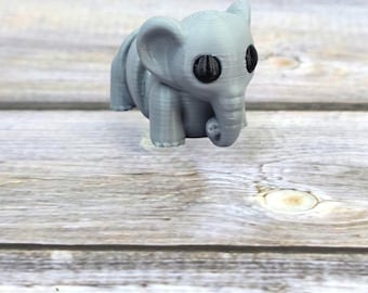 3D Printed Baby Elephant Figurine – Adorable Mini Collectible