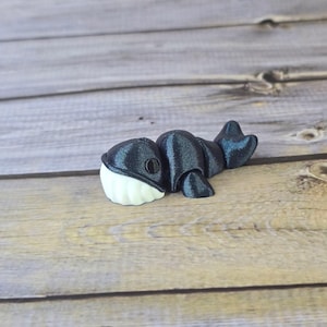 Adorable 3D Printed Whale – Articulated Sea Animal Figurine
