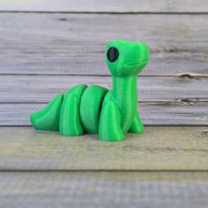 Adorable 3D Printed Brontosaurus Dinosaur Toy – Customizable Colors – Great Gift for Dino Lovers!