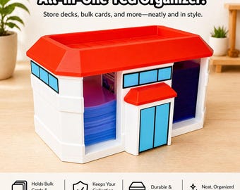 TCG Card Organizer – Top Loader, Deck Holder, Desk Display Station