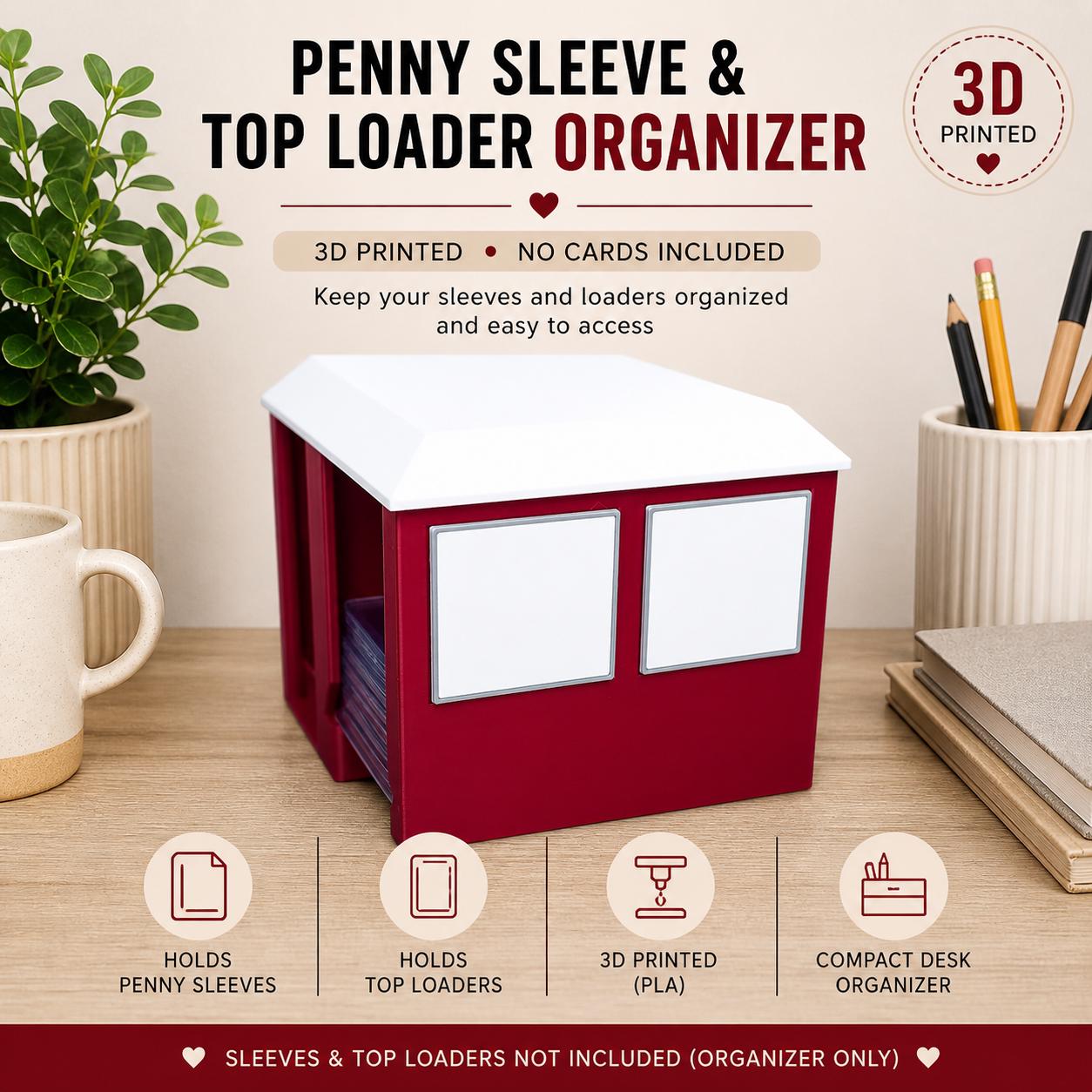 3D Printed Card Sleeve & Toploader Dispenser: Trading Card Organizer - Etsy