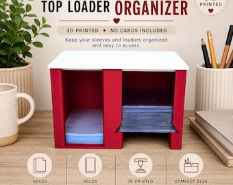 3D Printed Card Sleeve & Toploader Dispenser: Trading Card Organizer