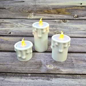 Tea Light LED 3D Printed Candle Set – Unique Decorative Lights for Home & Gifts