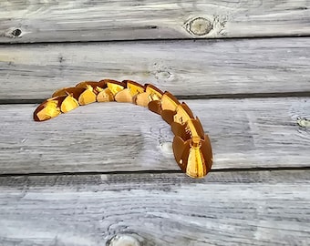 3D Printed Articulated Snake Fidget Toy: Wiggly Desk Accessory