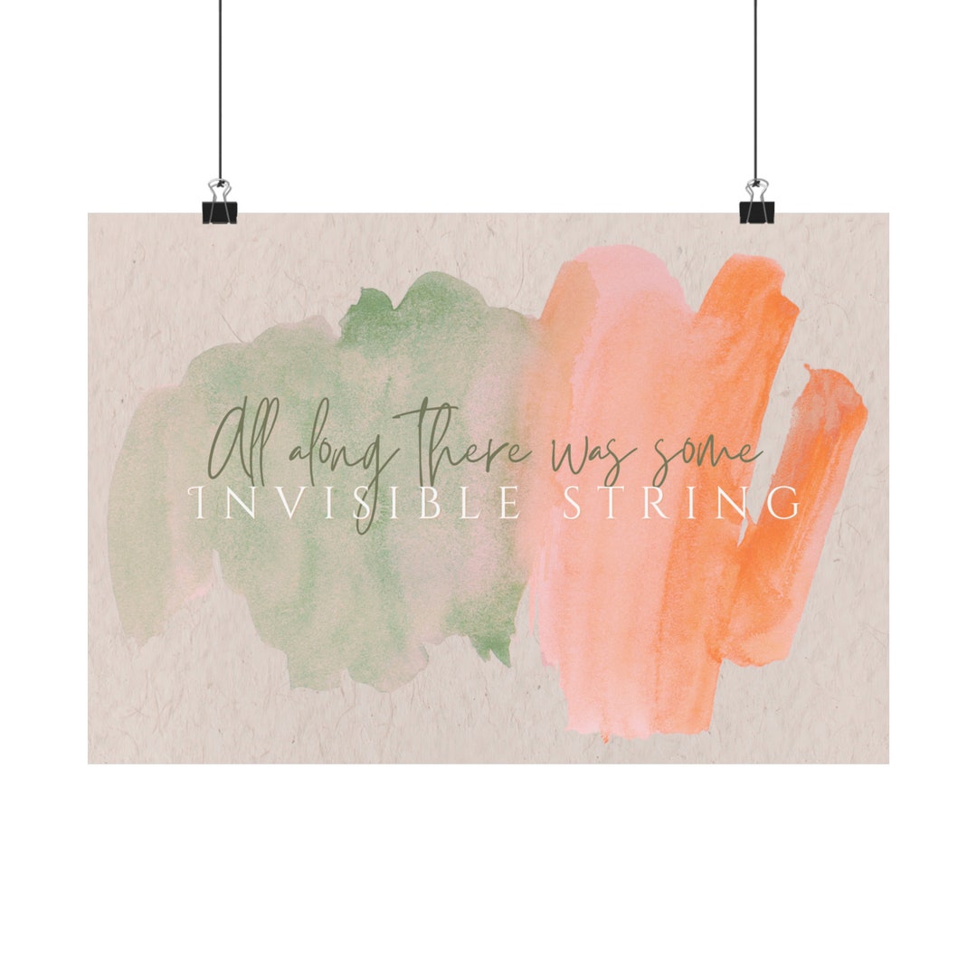 Taylor Swift Invisibble String Taylor Swift Poster Invisible String - Etsy