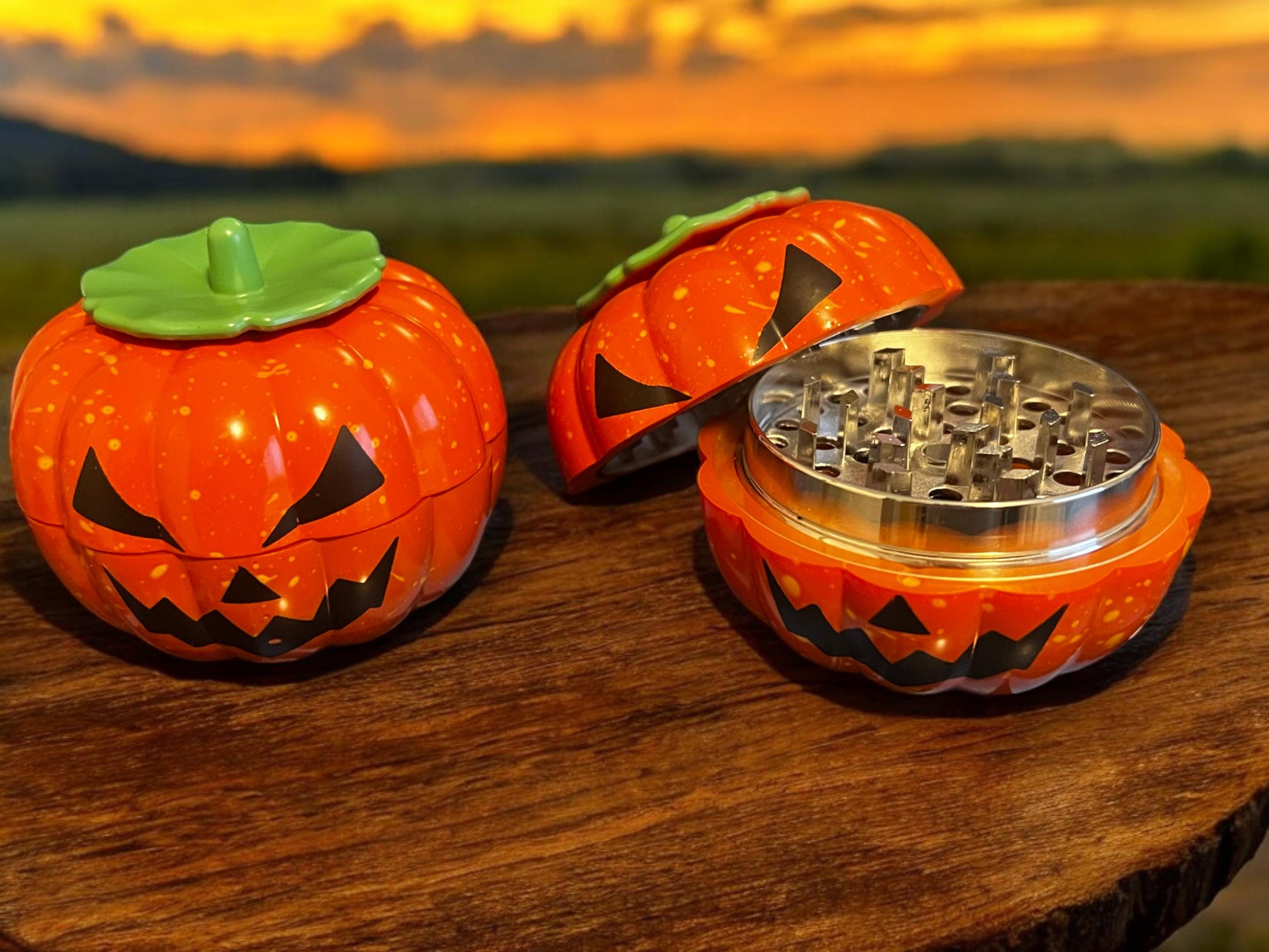 Pumpkin 4x3 Magnetic High Quality Tobacco Grinder