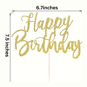 Happy Birthday Cake Topper