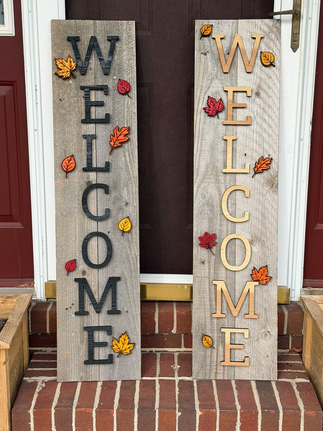 Fall Welcome Sign Project Handmade Reclaimed Wood Fall Welcome Sign – Rustic Autumn Home Decor - Etsy