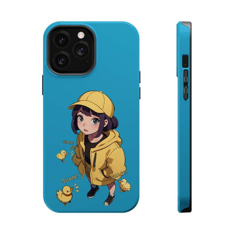 Magsafe Anime Phone Case Cartoon Ducks Japanese Anime Waifu Case Manga