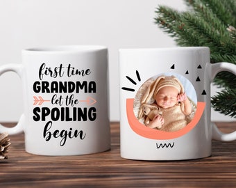 New Grandma Photo Mug: First Time Grandma Gift