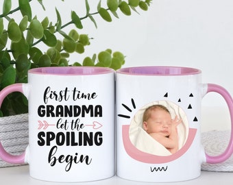 New Grandma Photo Mug: First Time Grandma Gift