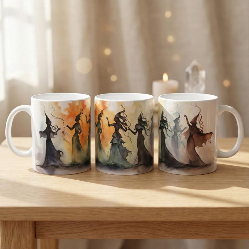 Witchy Coven Mug, Witchy Coffee Cup, Witch Mug, Witchy Mug, Witch Gifts, Witches Tea Cup, Gifts For Witches, Witchcraft Mug, Witches Mug image 2
