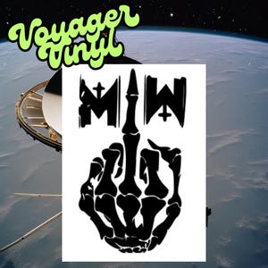 MIW Middle Finger Die-Cut Vinyl Decal - Motionless In White - Rock On!