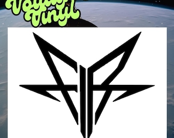 Falling In Reverse Logo Premium Vinyl Decal for Music Lovers - Durable One-Color Adhesive Sticker - Custom Cut for Cars Laptops and More