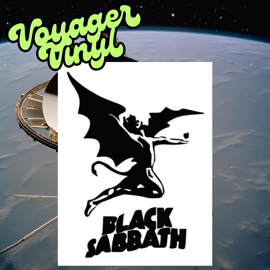 Black Sabbath Logo Vinyl Decal - Custom Cut OZZY 1948-2025 - Durable One-Color Music Decal for Car Laptop Water Bottle  More