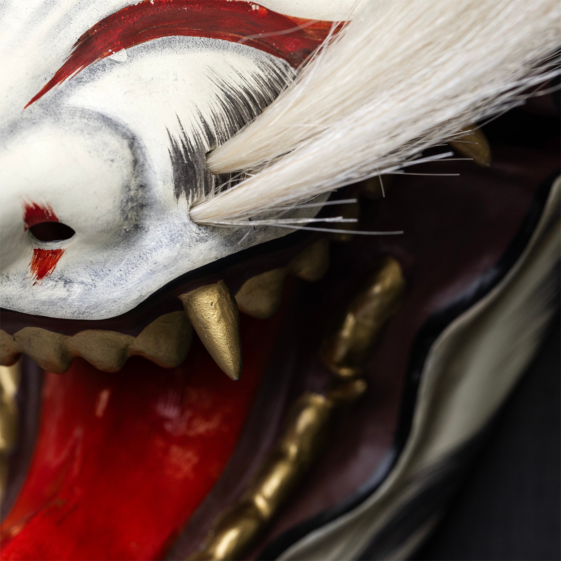 Japanese Kitsune Mask: Hand-painted Asian Decor - Etsy