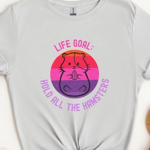 Life Goal: Hold All the Hamsters T-Shirt, Perfect Gift for Hamster Lover, Hamster Mom gift, Hamster Dad, Shirt for Hamster Kid, pocket pets