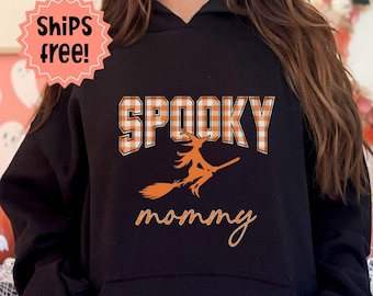 Customizable Spooky Sweatshirt, Halloween Witchy Woman Sweatshirt, Personalized for Her: Mom, Grandma, Aunt, Sister, Teacher, Nurse, Club