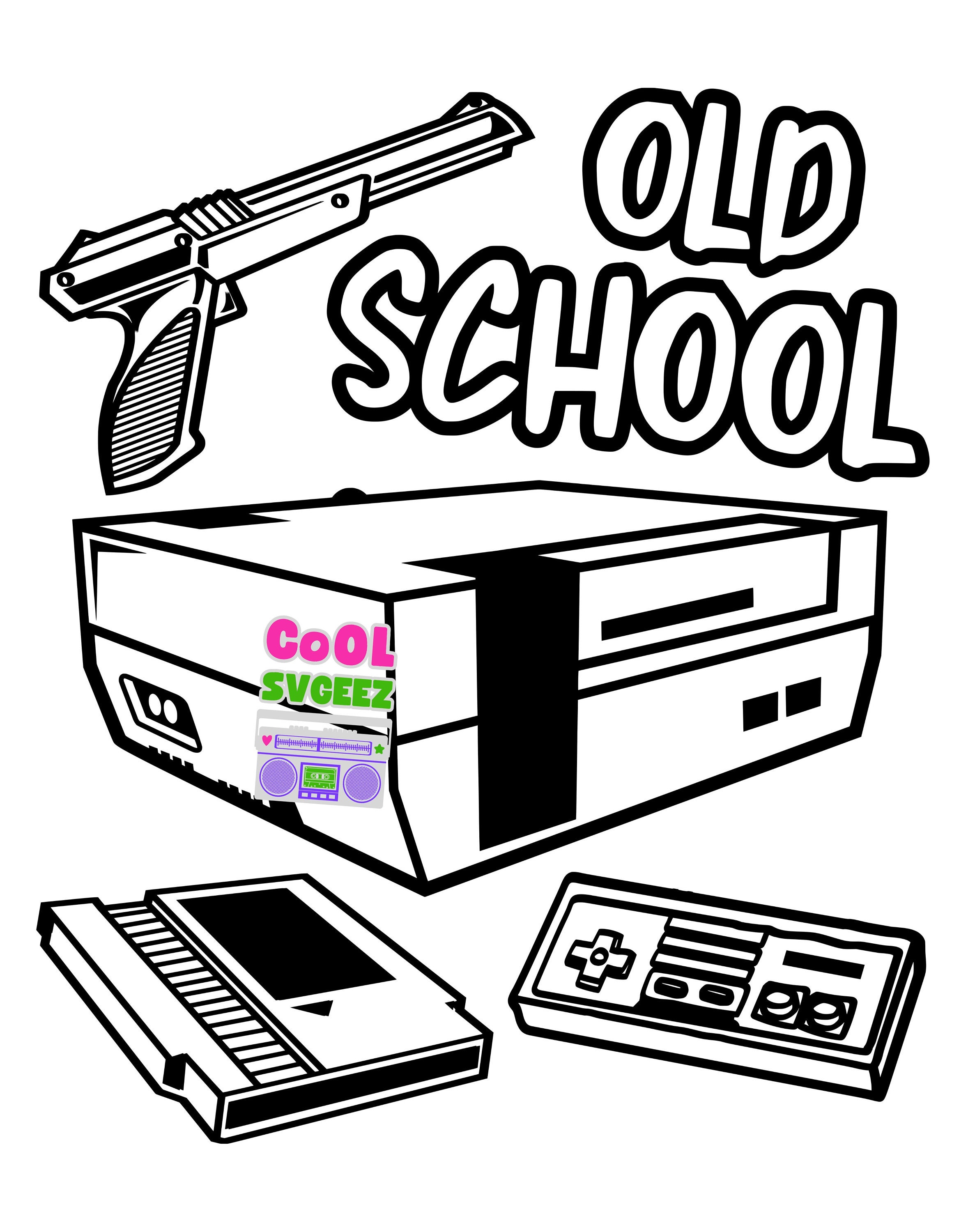 Old School Svg Png Pdf 80s 90s Retro Nes Video Game Tshirts Hoodies ...