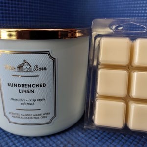 Sun Drenched Linen BBW wax melts, Bath and Body Works, candle wax melts, wax melts