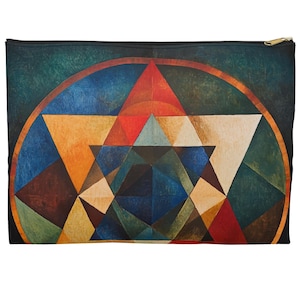 Magen David Accessory Beutel Geschenk, abstrakte Kunst Jüdisch Samstag Tallit Tasche, Davidstern Beutel für Shabbat Gebetsschal 2 Größen