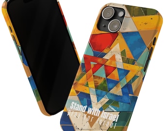 Stand with Israel, Pray for Israel Slim Phone Cases