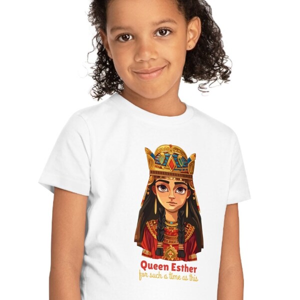 Purim Spiel Gift - Queen Esther - For such a time as this - Kids Heavy Cotton™ Tee