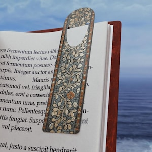 Cadeau marque-page pour les amateurs de lecture, les lecteurs de la Bible de la Torah, le design inspiré des anciennes mosaïques florales israéliennes, l'étude Tanach