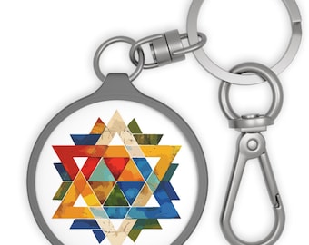 Magen David Schlüsselanhänger Tag Geschenk für , Pro-Israel-Judaica-Geschenke, Jüdischer Schlüsselhalter, Jüdischer Davidstern-Schlüsselbund, Support Israel