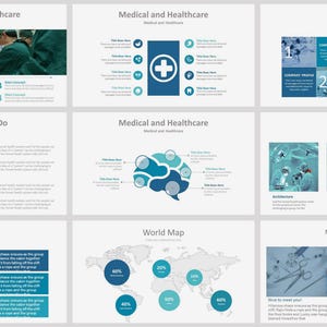 New Customized Medical Powerpoint Template, Nursing Presentation template, Medical google slides, Medical keynote, Health Care Template