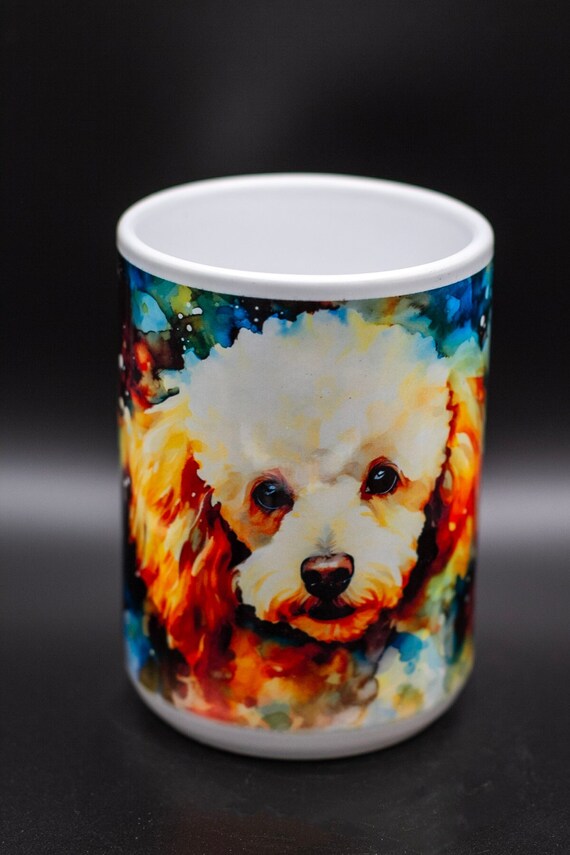 Poodle Watercolor 15oz mug