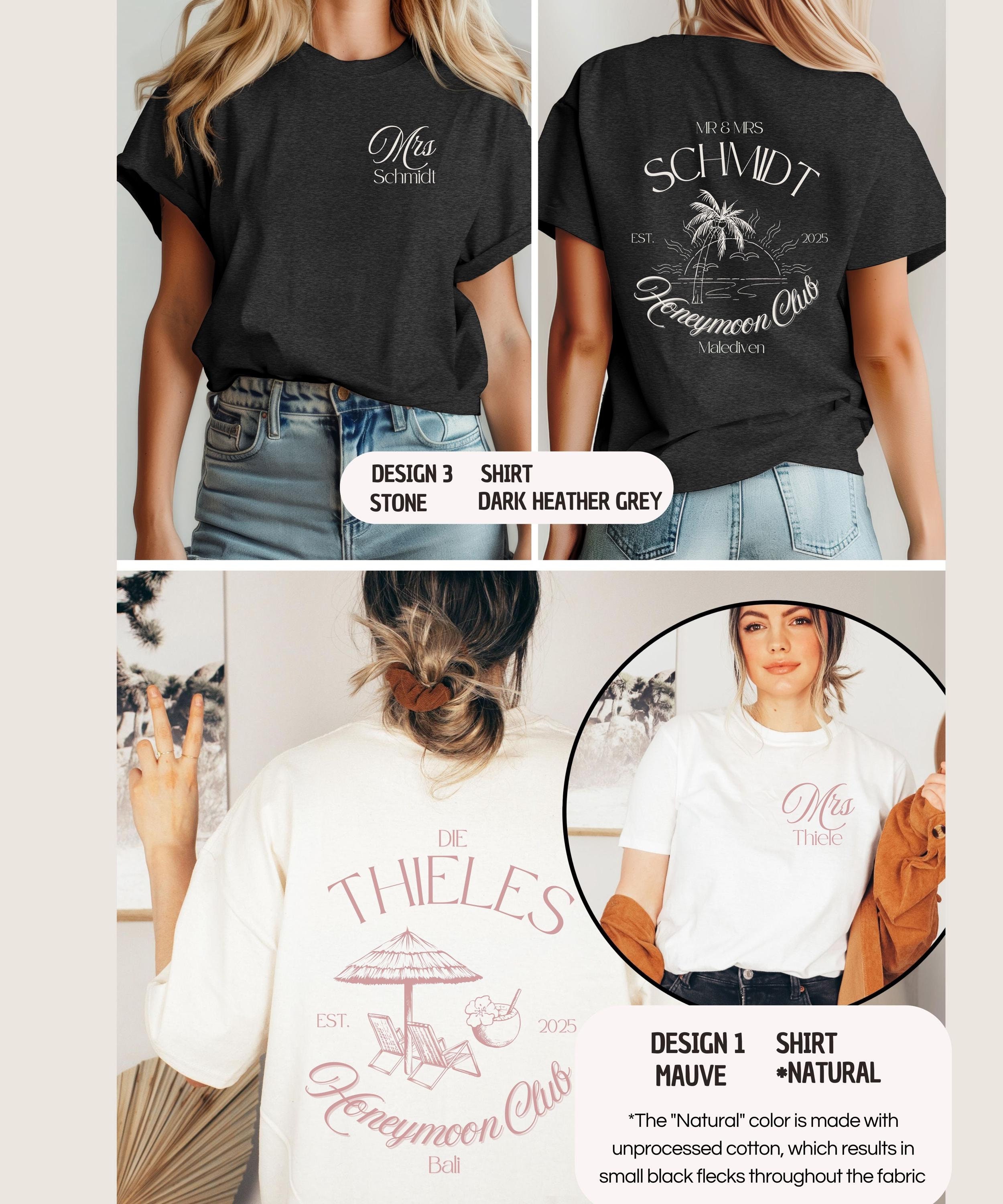 Newlyweds Shirts,Matching Couple Outfit,Just Married,Custom Name Honeymoon Tshirt,Mr and Mrs Tees,Honeymoon Club,Personalized Wifey Hubby